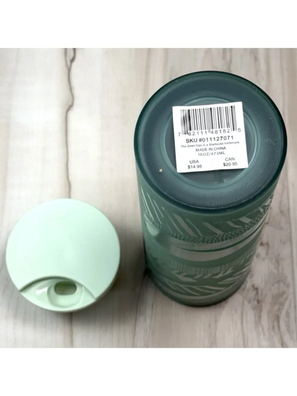 2021 STARBUCKS 16oz Mint Green Insulated Hot/Cold TUMBLER w/ Sip Lid NWT NEW